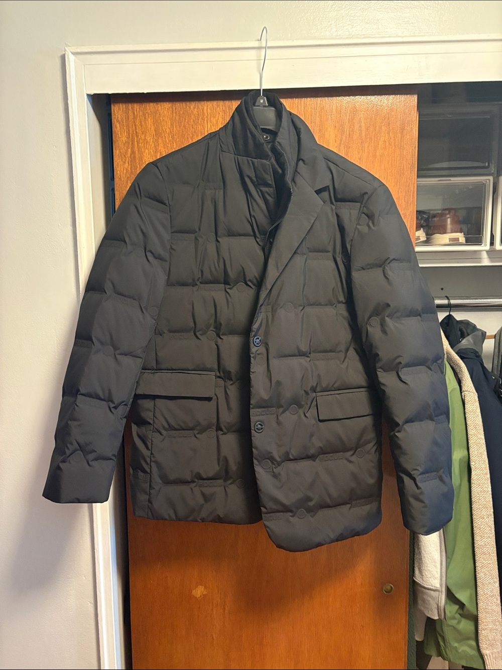 Source Unknown Black Quilted Puffer Blazer Jacket